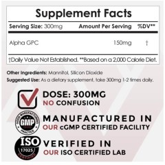 Nootropics Depot, Порошок Alpha GPC 50%, 30 гр.